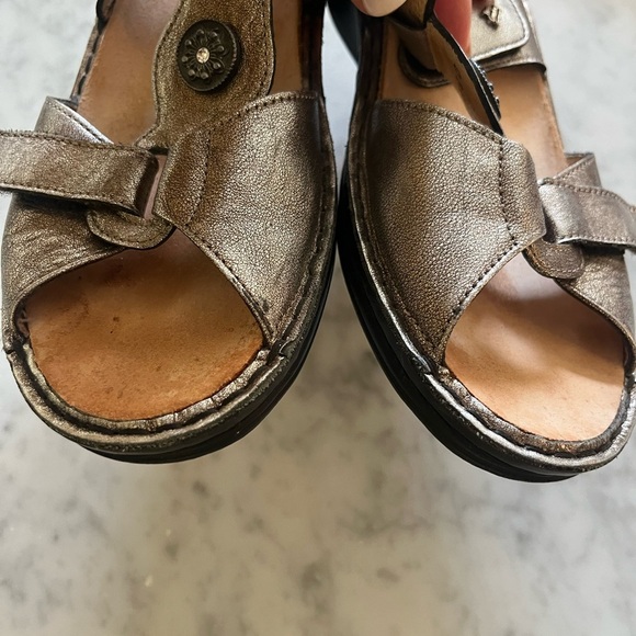 Finn Comfort Adana Metallic Leather Adjustable Sandals Women’s Size 5.5 - Picture 6 of 11